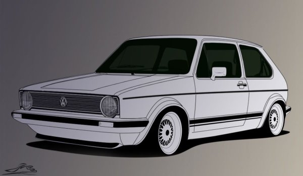 Volkswagen Golf mk1 Blueprints