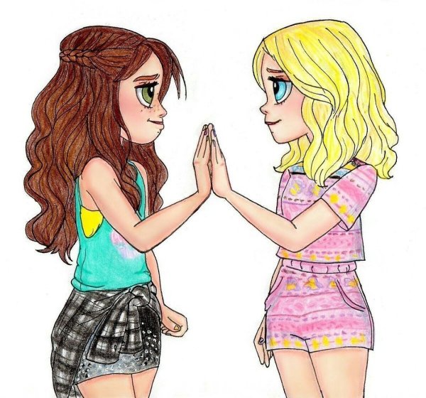 Подруги рисунок