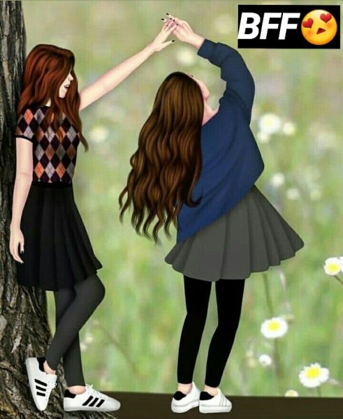 3 Девочки с коричневыми волосами