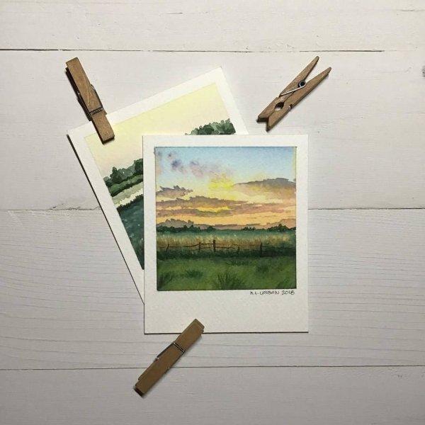 Полароид скетч