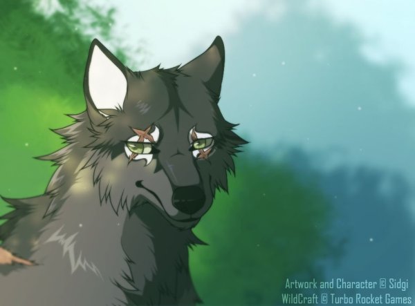 Арт WILDCRAFT легендарный волк