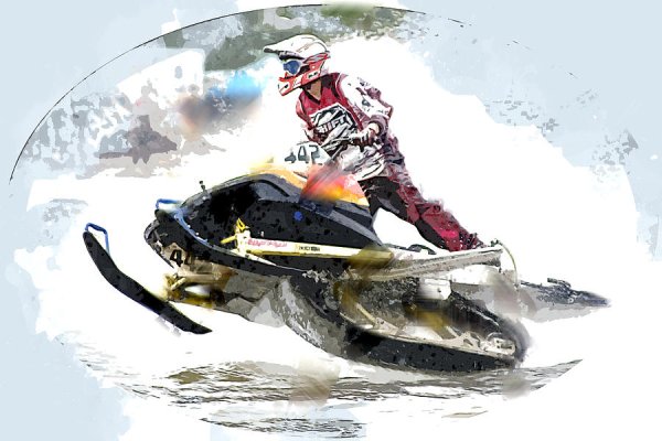 Снегоход рисунок