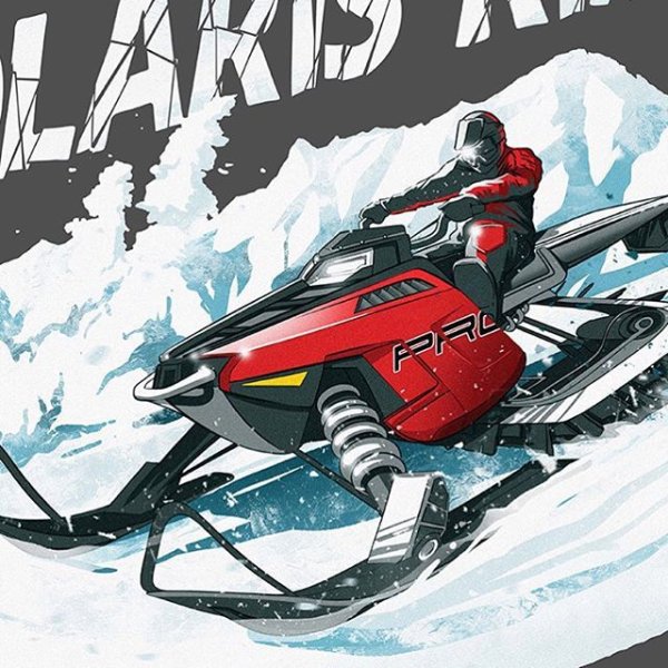 Снегоход рисунок