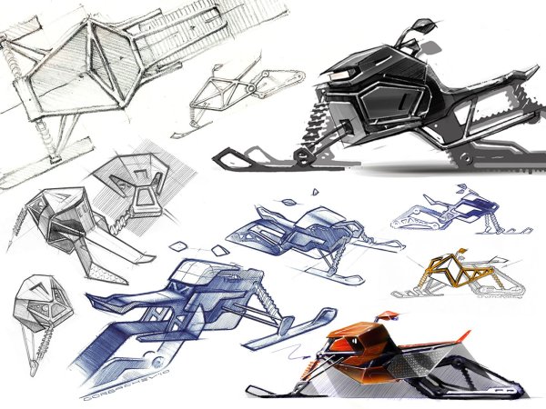 Снегоход концепт арт