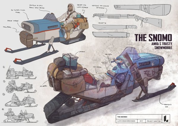 Снегоход постапокалипсис