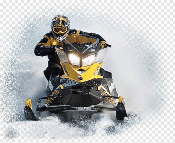 Снегоход на прозрачном фоне