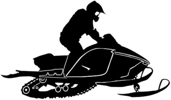Снегоход силуэт