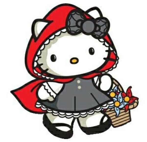 Хелло Китти красная шапочка