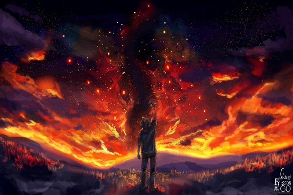 Горящий закат