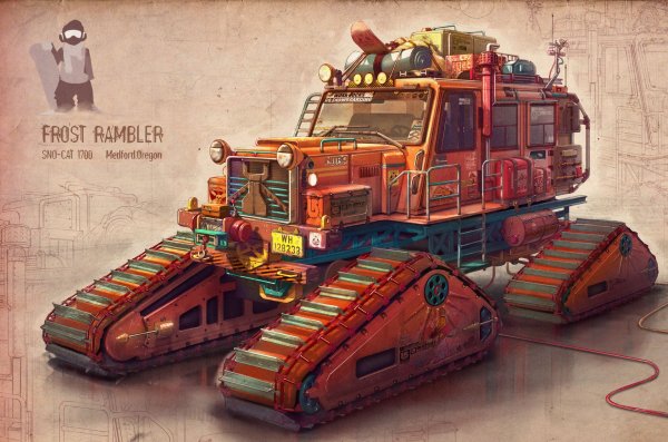 Огромные машины постапокалипсис