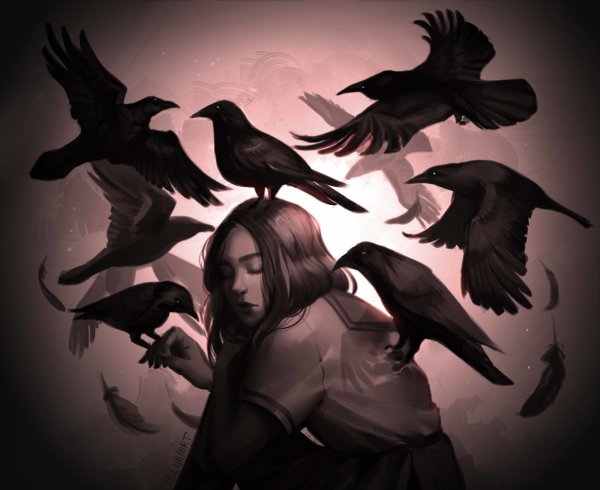 Ворон арт