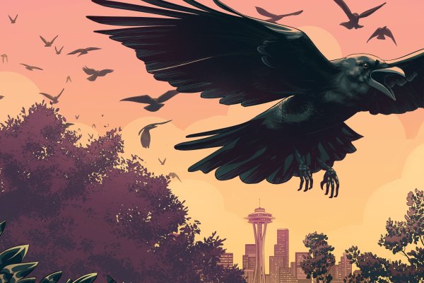 Ворона арт