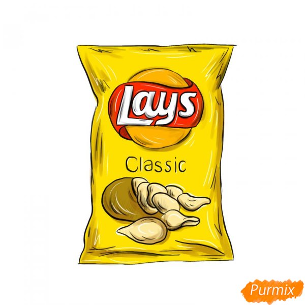 Чипсы рисунок