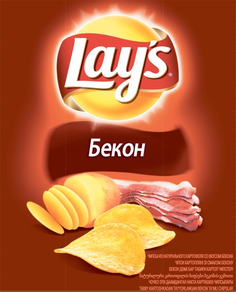 Чипсы lays бекон 90г