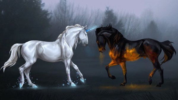 Красивая лошадь арт