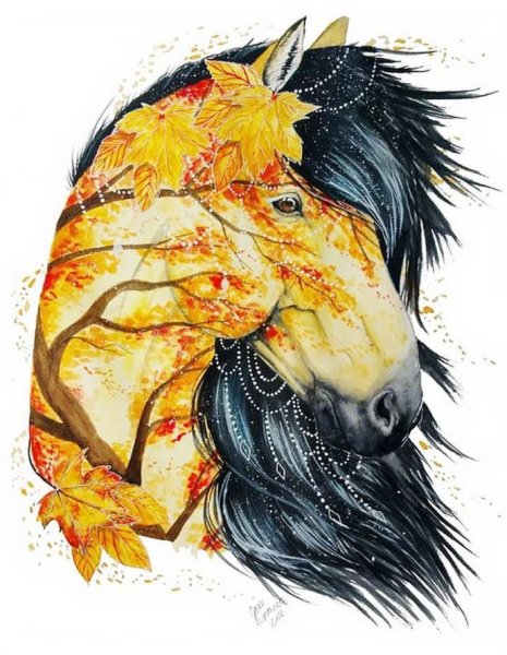 Необычные кони арт