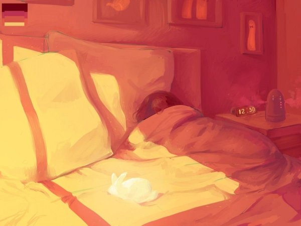 Кровать ночью