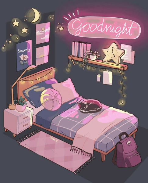 Комната в мультяшном стиле