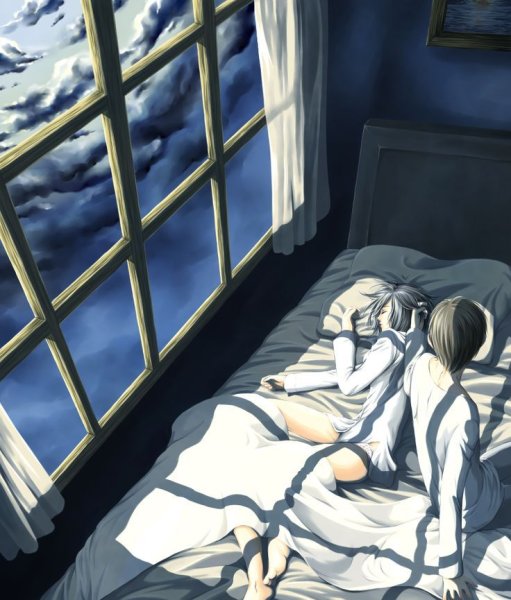 Эрен и Микаса спят