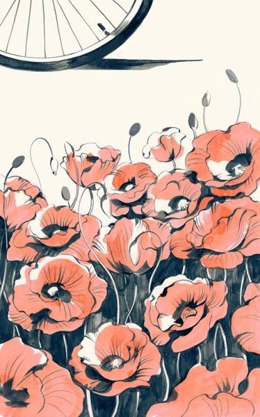 Мак цветок арт