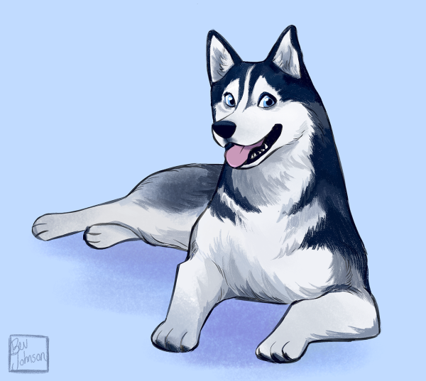 Хаски мультяшные