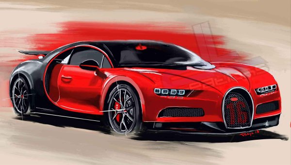 Bugatti Veyron арт