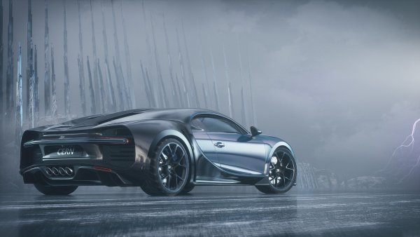 Бугатти Шерон арт