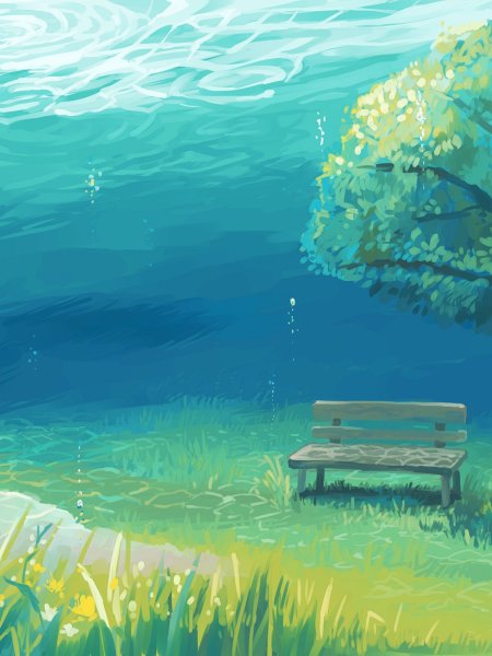 Мятный пейзаж