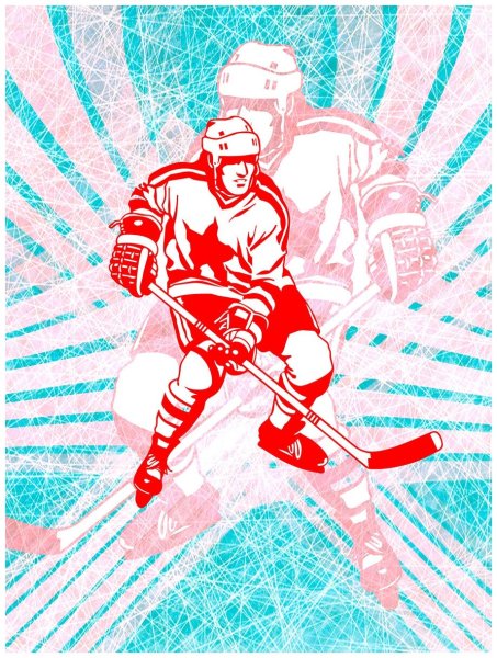 Плакат хоккей