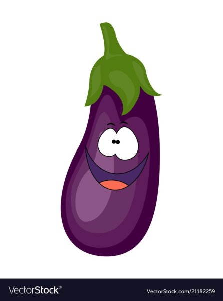 Веселые овощи баклажан