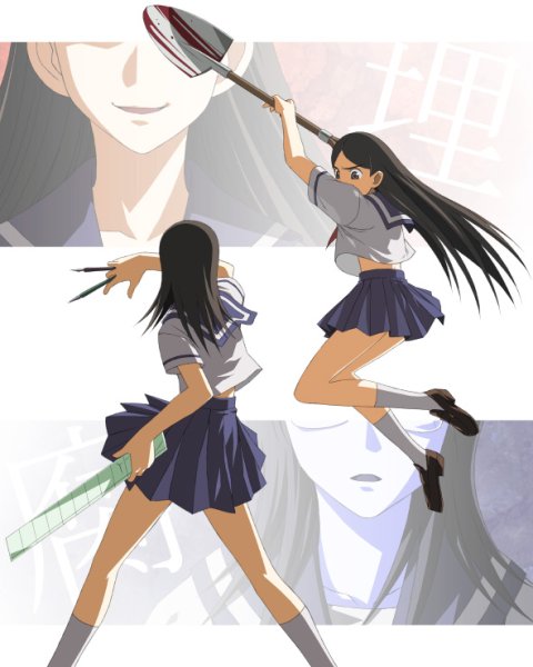 Аниме девушка с лопатой