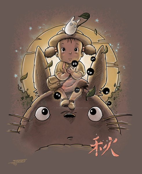 Аниме мой сосед Тоторо арт
