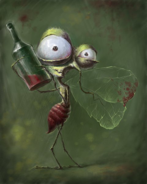 Пьяный комар