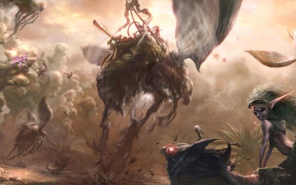 Рой насекомых фэнтези