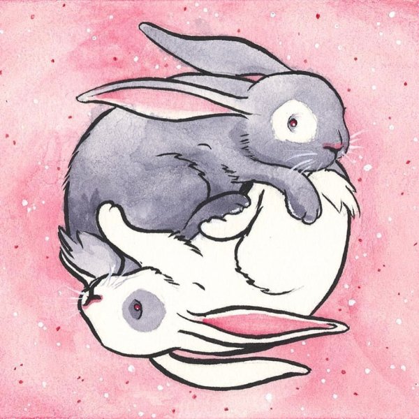 Рисунок кролика для срисовки