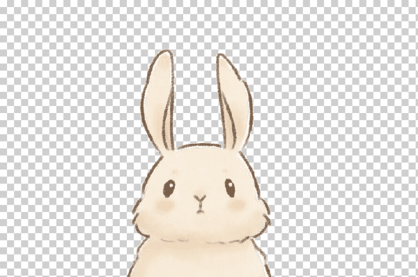 Милый кролик арт
