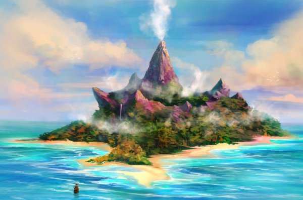 Тропический остров арт