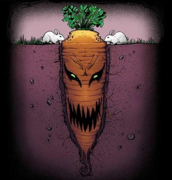 Страшная морковка