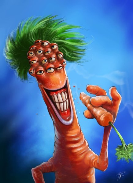 Страшная морковка