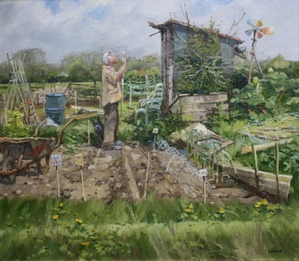 Огород живопись