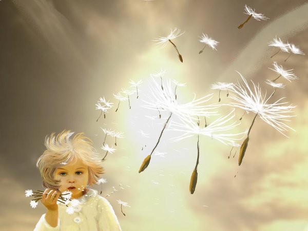 Человек одуванчик арт