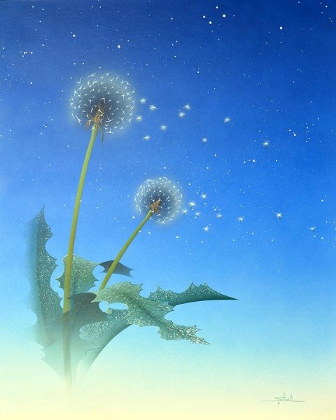 Картина одуванчик