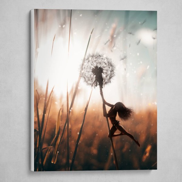 Девушка одуванчик арт