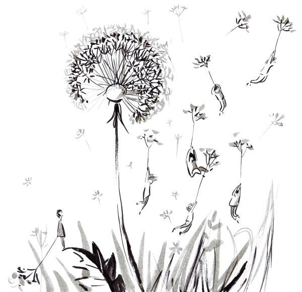 Одуванчик рисунок