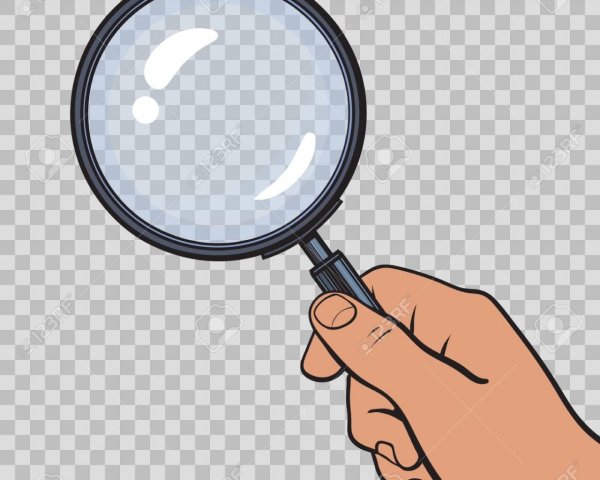 Лупа графичекаябез фона