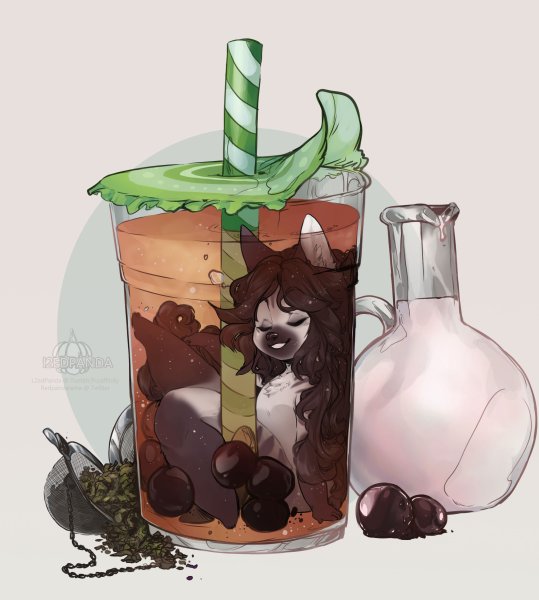 Боба чай арт