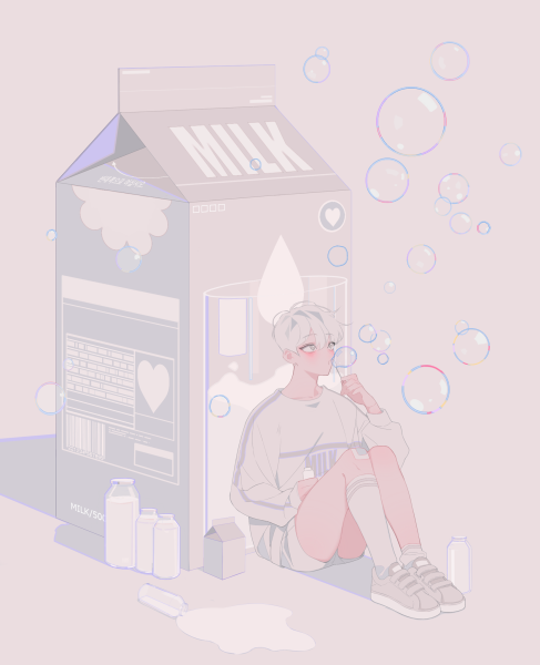 Аниме Эстетика молоко