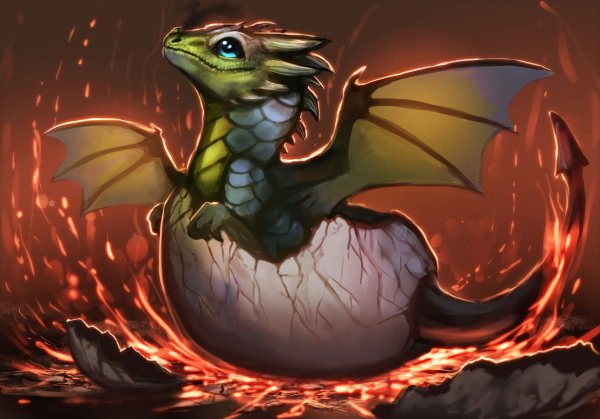 Дракончик в яйце