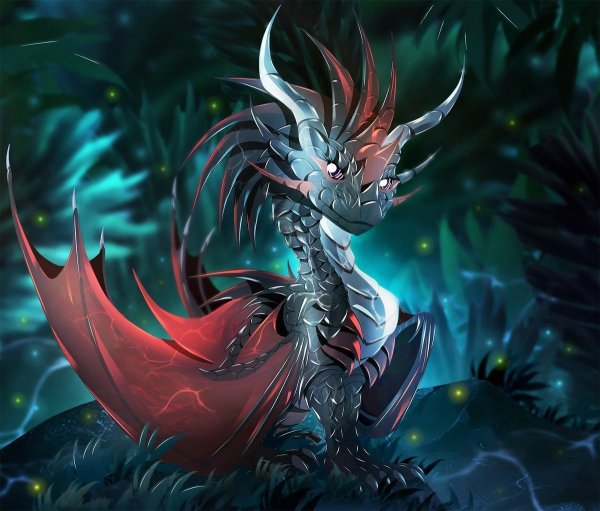 Маленький дракон арт