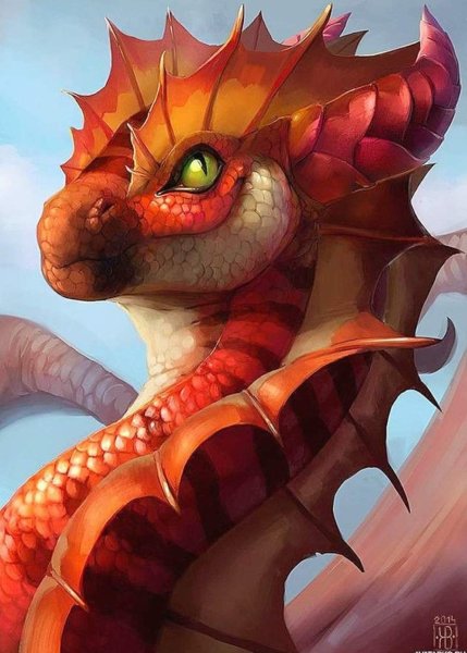 Дракончик арт